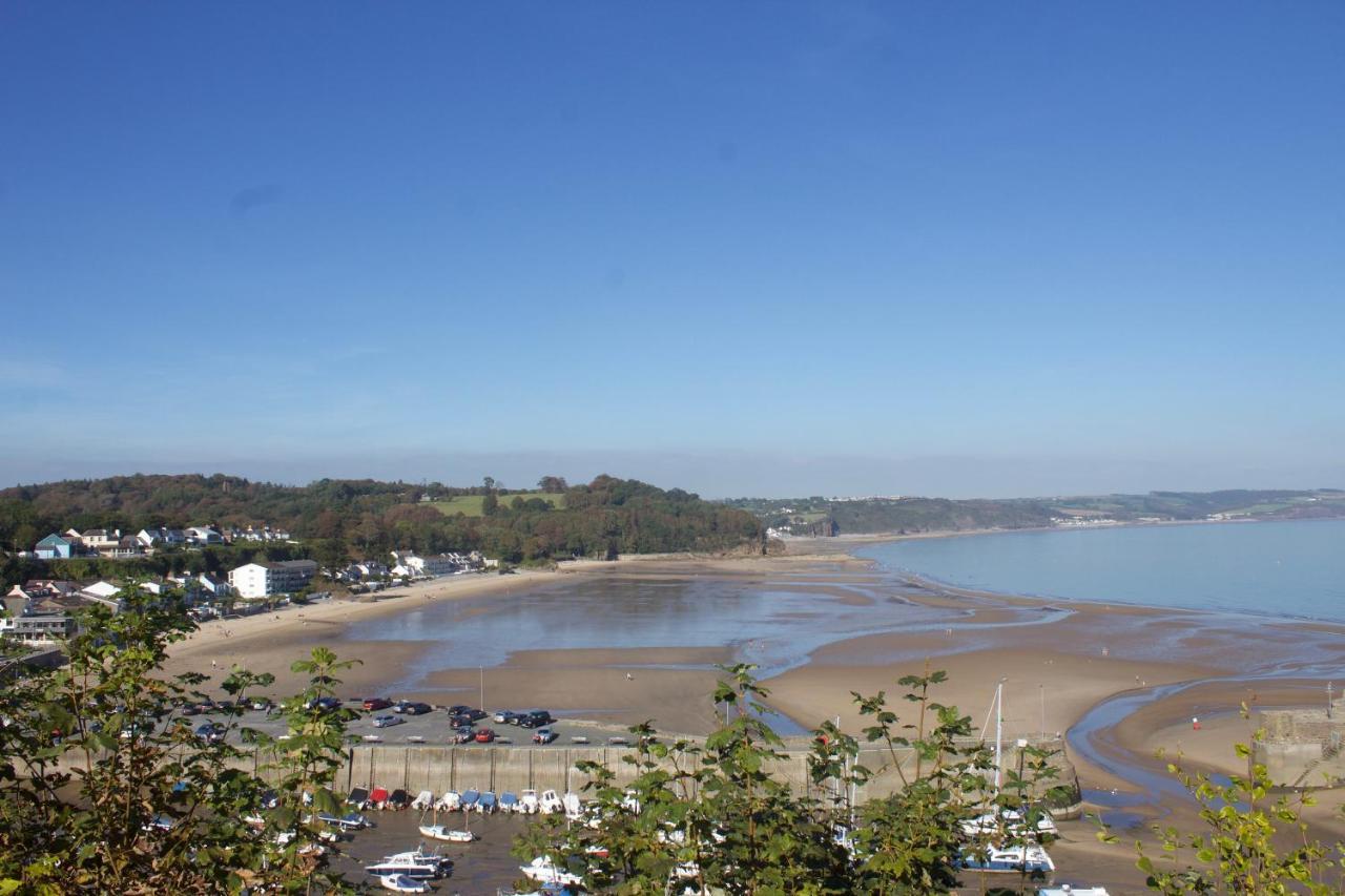 Beach House With Sea Views Over Saundersfoot Bay Exteriör bild