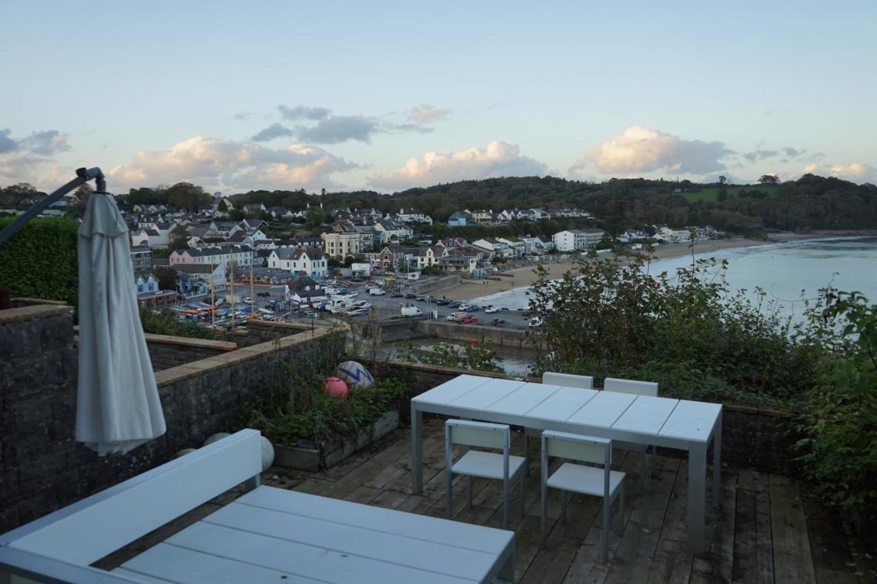 Beach House With Sea Views Over Saundersfoot Bay Exteriör bild