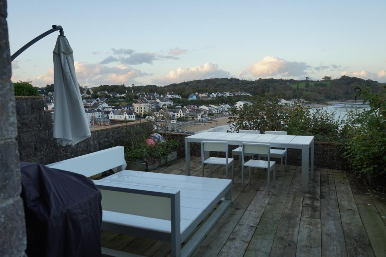Beach House With Sea Views Over Saundersfoot Bay Exteriör bild