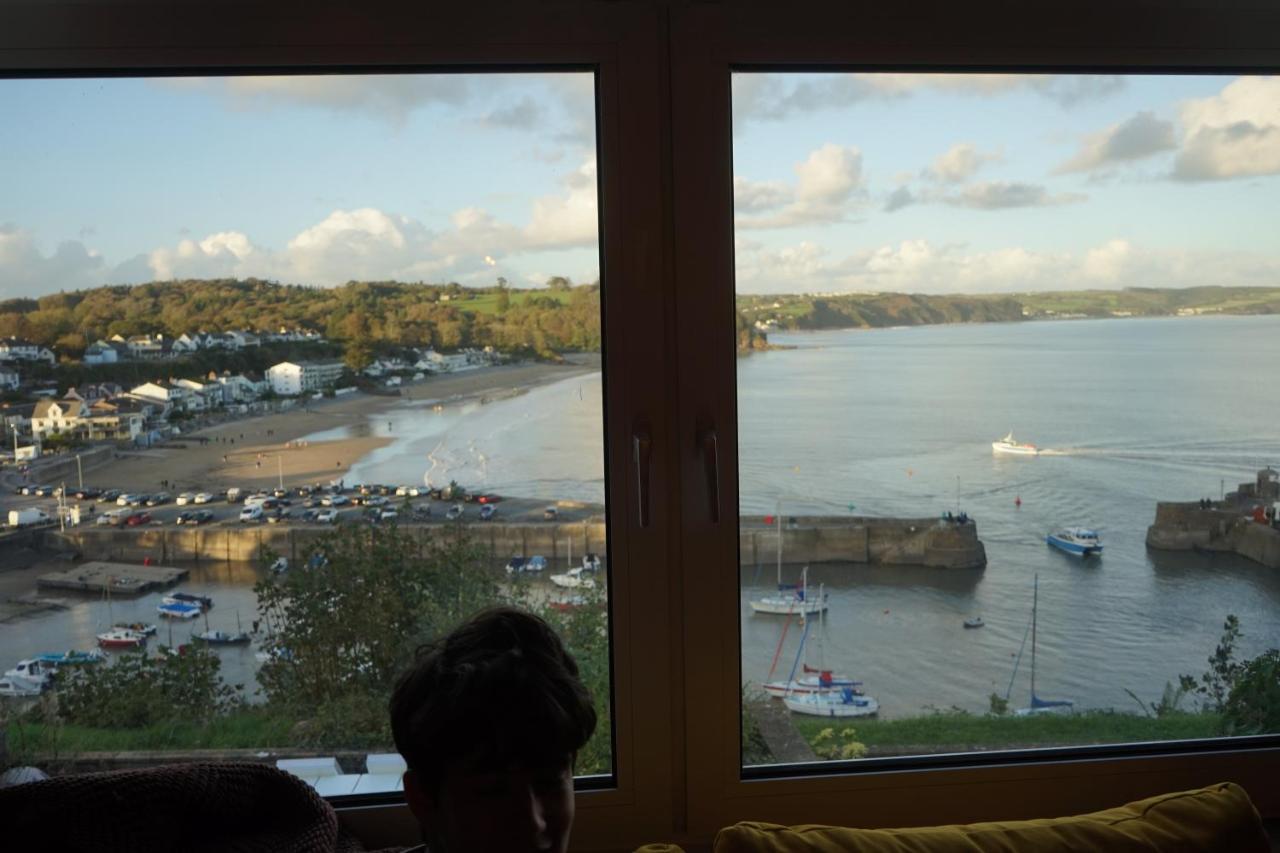Beach House With Sea Views Over Saundersfoot Bay Exteriör bild
